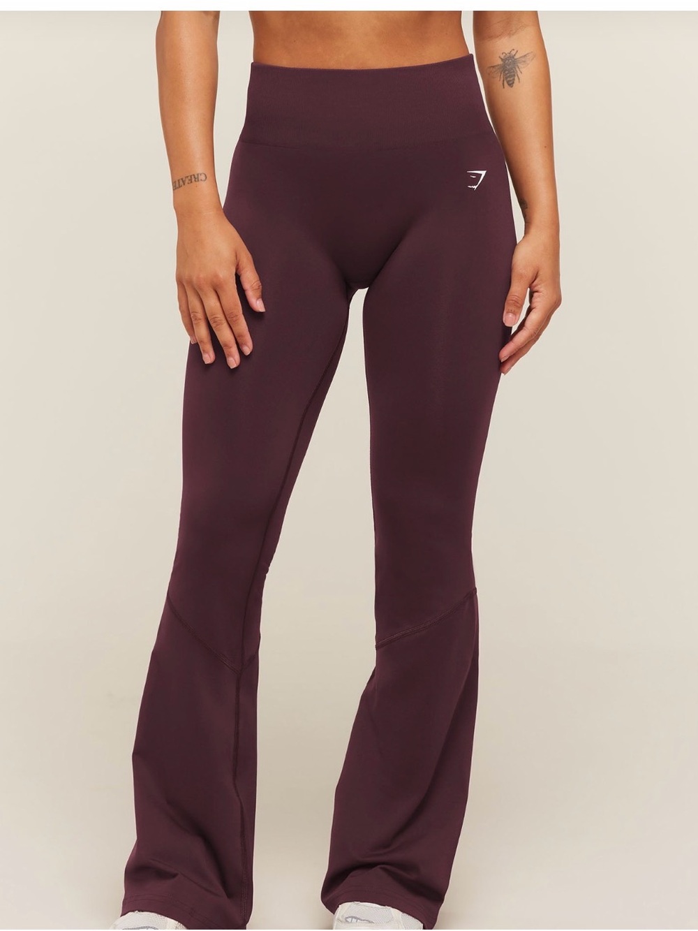 Gymshark Women's High-Waist Flare Leggings - Plum